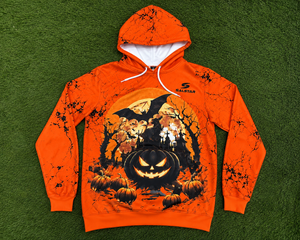 Sudadera con Capucha Personalizada para Mujer y Hombre, con Borde Crudo, Unisex, Etiqueta Personalizada, Estilo Gótico para Fiesta de Halloween - Product Image 6
