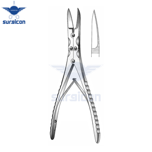 Ciseaux nasaux Obwegeser, longueur 21 cm / 8-1/4 pouces, ciseaux chirurgicaux dentelés pour une coupe précise du pont nasal - Product Image 2