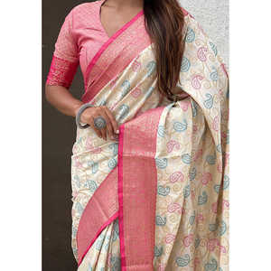 Sari Patola Bandhani en Soie Zari Tissée Douce Elite Weaves avec Tissages Contrastés, Élégant pour Soirée, 600g, Séchage Rapide, Protection Solaire - Product Image 5