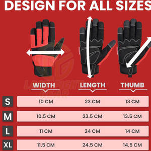 Guantes Mecánicos Resistentes con Agarre Fuerte y Costuras Reforzadas para Uso en Taller - Product Image 4