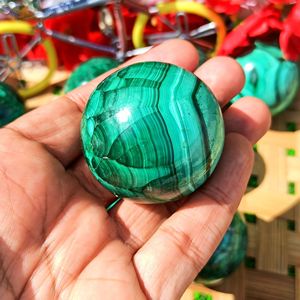 Esfera de Malaquita Natural Rayada, Bola de Cristal Pulida para Feng Shui, Sanación, Reiki, Meditación, Decoración Energética, Chakralume - Product Image 3