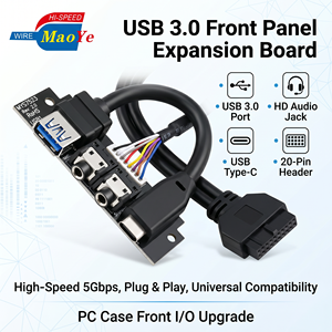 כבל USB3.0 Type E HD <span class=keywords><strong>Audio</strong></span> עם ציפוי בד, טעינה מהירה 3A,  למחשב אישי,  מותאם אישית לפי דרישות הלקוח (OEM/ODM) של MAOYE,  לחיבור פאנל קדמי של מארז מחשב. - Product Image 3
