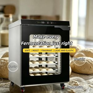Armoire de fermentation professionnelle pour pain, machine à fermenter la pâte de 280 L avec contrôle de la température et de l'humidité, 8 compartiments pleine grandeur 18 x 26 po - Product Image 6