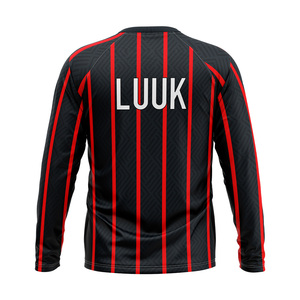 T-shirt de sport personnalisé à manches longues, respirant, antibactérien, séchage rapide, imprimé sur mesure, col rond, 100% polyester, haut décontracté - Product Image 5