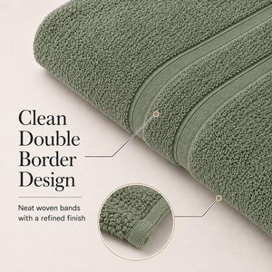 Serviette de bain en coton biologique GOTS 600 GSM - Qualité hôtel et spa, naturelle non teinte, 70x140cm, logo personnalisé, vente en gros - Product Image 2