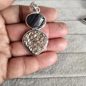 Nouveauté 2026 : Pendentif double en pierres précieuses pour bijoux, véritable cristal de quartz rose, qualité supérieure, pendentifs vintage, vente en gros - Product Image 4