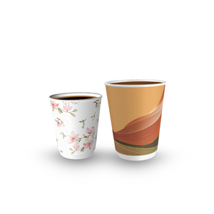 8 ~ 20oz double tasses de papier peint pour boissons chaudes et café durable et écologique - Product Image 2