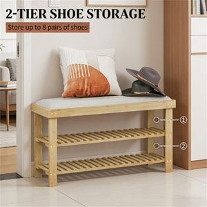 Shoe Storage Desk with Storage Stool Practical Shoe Rack Design - Product Image 2