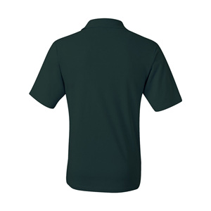 Polo de golf pour homme anti-rétrécissement haute performance à manches courtes, avec poche poitrine, en tissu tricoté, logo personnalisé, 100 % coton peigné - Product Image 6