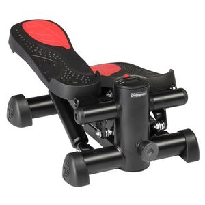 Stepper con motivo a foglie e coulisse, portatile, in materiale ABS, per esercizi a casa, nero e rosso - Product Image 2
