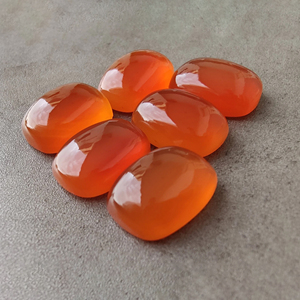 Natural Carnelian Cabochon <b>Cushion</b> Shape Calibrated Loose Gemstone, for Jewelry Making Custom Sizes Available - Product Image 6