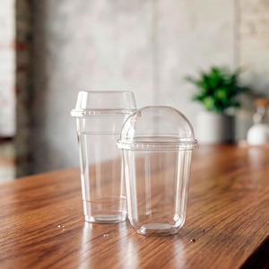 Wholesale 95mm Transparent Eco-Friendly Disposable PP Single Wall <b>Cups</b> 12/16/22oz For Cold <b>Drink</b> Lids Coffee - Product Image 1