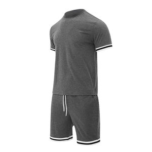 เสื้อเชิ้ตผู้ชายลายฮาวายสำหรับวันหยุดฤดูร้อน กางเกงขาสั้นลำลองพิมพ์ลายชายหาด ชุดสองชิ้นสำหรับผู้ชาย พร้อมโลโก้แบบกำหนดเอง - Product Image 2