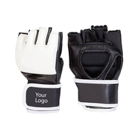 Gants de grappling MMA entièrement personnalisés avec logo privé, sangle de poignet réglable, fermeture auto-agrippante, légers