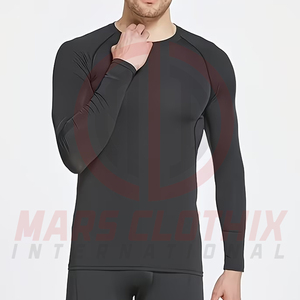 Conjunto Deportivo de Compresión para Hombre, Camiseta y Pantalones Ajustados para Gimnasio, Ropa Deportiva para Correr, Conjunto de 2 Piezas - Product Image 3