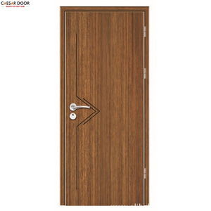 Porte en placage de bois minimaliste avec âme en composite WPC et design moderne de luxe pour usage commercial dans les salles de bain et les bureaux - Product Image 4