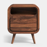 Buffet Modulaire en Bois de Teck Massif Écologique Grande Capacité Fait Main Style Moderne Minimaliste pour Salon, Hôtel, Maison