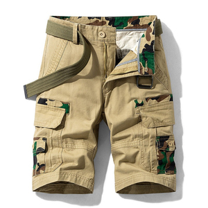 Pantalones Cortos Tácticos Cargo para Hombre, Color Caqui, con Múltiples Bolsillos, de Secado Rápido, Transpirables, para Venta al Por Mayor - Product Image 1