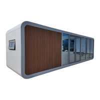 Villa préfabriquée moderne, mini-villa mobile, bureau de villégiature, maison-capsule Apple