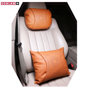 หมอนรองคอในรถยนต์ทำจากหนังวัวคุณภาพสูงหมอนรองคอในรถยนต์กันน้ำออกแบบได้ตามต้องการ - Product Image 1