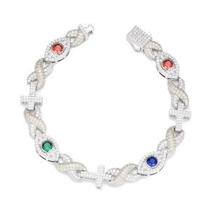 Top Demanded <b>Men</b> Moissanite Cuban Link Bracelet for Birthday or Anniversary and Party Wear Available for Bulk Quantity - Product Image 1