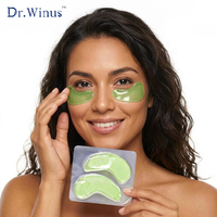 Patchs pour les yeux à l'aloe vera, à l'acide hyaluronique et au collagène, à base de plantes, pour les cernes, hydratants, raffermissants, anti-rides, soin des peaux sensibles