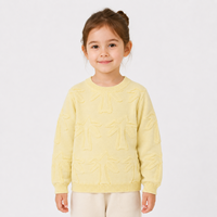 Nouveau design de pull-over à motifs de tricot 3D avec appliques pull-over en coton pour bébés filles pull d'hiver pour enfants