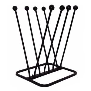 El soporte para zapatos de metal con revestimiento negro metálico de calidad garantizada ofrece un rendimiento consistente en todas las condiciones climáticas. - Product Image 1