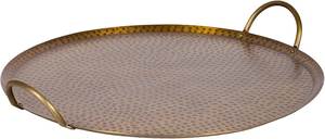 Plateau de service à fruits en aluminium moulé, style américain vintage, poli, METAL WAVE, écologique, 0,4 kg, plateaux de service pour dattes - Product Image 5