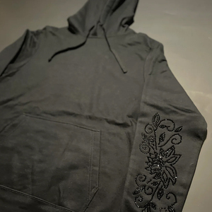 High Quality Custom Luxury Oversized Fit Rhinestone Hoodie for Women High Quality <b>Zip</b>-Up Streetwear Wholesale Price With Low MOQ - Product Image 2