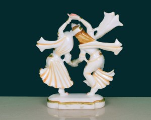 Nirmala Handicrafts - Estatua de Resina Hecha a Mano con Polvo de Mármol de la Bailarina Radha Krishna |   Diseño Tradicional, Pareja Divina Raas Leela - Product Image 5