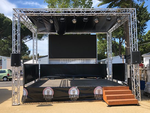 Structure de scène professionnelle économique et économique en aluminium durable pour stand d'exposition, salon professionnel et événements en extérieur - Product Image 2