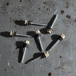 Industrial Grade Carbon Steel Zinc/<b>Galvanized</b> Wood Fasteners Supplier BIS Certified Hex Washer Head Coarse Thread <b>Screws</b> Class - Product Image 1