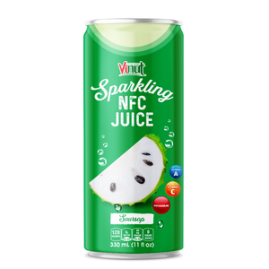 330ml Jus de corossol pétillant à faible quantité minimale de commande Échantillon gratuit Boisson gazeuse OEM ODM de marque privée - Product Image 1