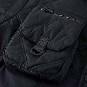 Custom Men Techwear Quilted Tactical <b>Jacket</b> Urban Streetwear Cyberpunk Utility Multi-Pocket <b>Padded</b> Windbreaker Outdoor Coat - Product Image 6