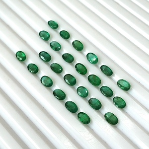 Émeraude calibrée 11,50 carats, naturelle du Zambie, taille ovale 6x4 mm, facettée, pierre précieuse translucide, lot de 25 pièces pour bracelet tennis - Product Image 2