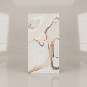 Declan Brown New Marble Look Noir Poli Carrelage de Sol en Céramique 60x120 Cm Design de Dessus en Porcelaine Émaillée Brillante - Product Image 2