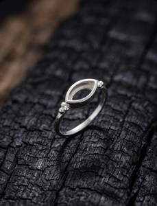 925 Sterling Silver Marquise Bezel Ring Blank DIY <b>Resin</b> Ring Setting Jewelry Base 10x5mm Marquise Cup Ring - Product Image 5