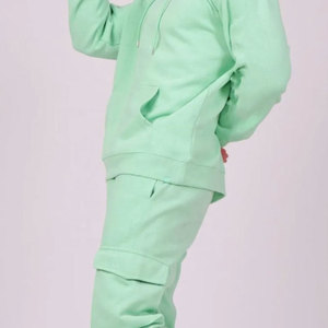 Nueva Llegada, Conjuntos Deportivos de 2 Piezas con Capucha y Lavado Ácido de Alta Calidad, Logotipo Personalizado Impreso, Unisex, MOQ Bajo, Venta al Por Mayor - Product Image 6