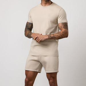 Nouveauté été Short homme vintage couleur unie basique ample à cordon de serrage 100% coton taille mi-haute tricoté respirant écologique imprimé numérique - Product Image 6