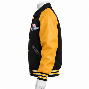 Service OEM, vestes universitaires en cuir personnalisées, design moderne élégant de haute qualité, respirantes et écologiques pour hommes, hiver - Product Image 4