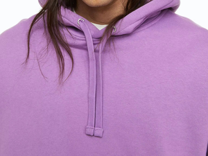 Sudadera con Capucha Morada Extra Grande para Hombre, de Felpa, Color Sólido, Corte Casual, Largo Regular, 100% Algodón, Transpirable, Tejida, para Otoño - Product Image 6