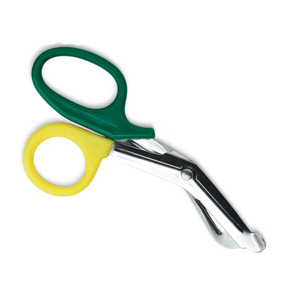 Ciseaux à pansements de qualité supérieure, ciseaux pour infirmières en toile, manche en plastique jaune-vert, ciseaux utilitaires en acier inoxydable, premiers secours, médicaux - Product Image 3