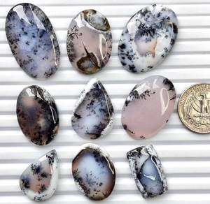 Ópalo Dendrítico Natural Cabujón – Piedra Suelta de Ópalo Dendrítico – Gema con Patrón Escénico para Diseño de Joyería - Product Image 4