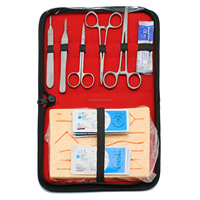 Kit de Práctica de Sutura Reutilizable de Acero Inoxidable de Primera Calidad, Juego de Instrumentos Quirúrgicos para Estudiantes de Medicina