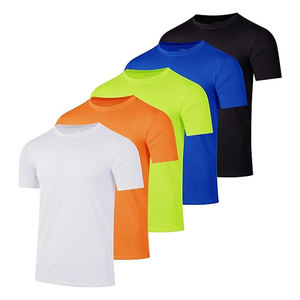 T-shirts à manches courtes pour hommes, entièrement personnalisés, nouvelle collection, col rond, tenue de sport décontractée, vêtements de fitness, différentes couleurs. - Product Image 1