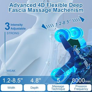 Sillón de Masajes con Reclinación de Gravedad Cero, Masajes Personalizados, Comandos de Voz, Oscilación de Pantorrillas y Rodillos Dobles para Pies - Product Image 3