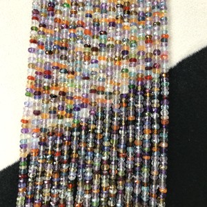 Cuentas Redondas Multifacéticas de 3.5mm, 100% Naturales, Certificadas por IGI, Grado AA, Piedras Multicolores, Multifuego, Gemas Vivaaz para Joyería - Product Image 5