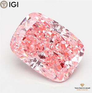 ใบรับรอง IGI เพชรทรงคุชชั่น 3.50 กะรัต เพชร CVD ที่เพาะเลี้ยงในห้องปฏิบัติการ ความสะอาดระดับ VS1 สีชมพูสดใส เหมาะสำหรับเครื่องประดับสำหรับงานเลี้ยงสุดหรู - Product Image 1