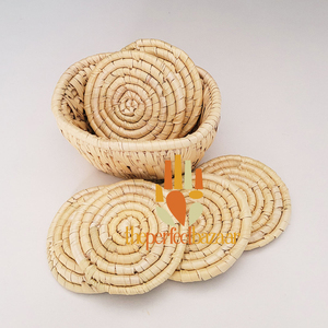 Posavasos Redondo de Hierba Monj, Diseño Clásico Ecológico - Product Image 5